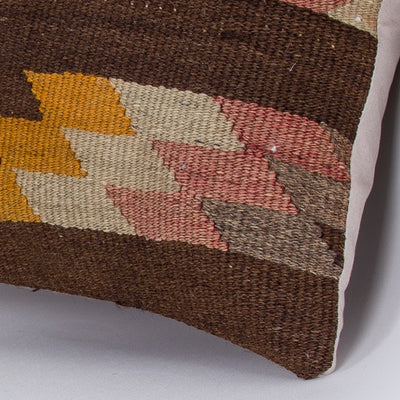 Geometric Multiple Color Kilim Pillow Cover 16x16 7255