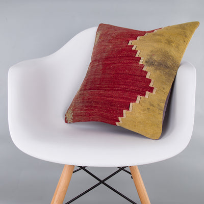 Geometric Multiple Color Kilim Pillow Cover 16x16 7851