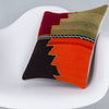 Geometric Multiple Color Kilim Pillow Cover 16x16 7904