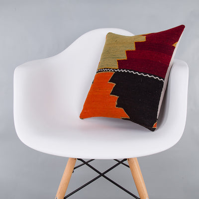 Geometric Multiple Color Kilim Pillow Cover 16x16 7947