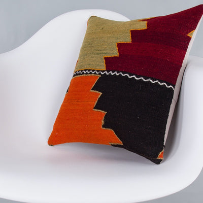 Geometric Multiple Color Kilim Pillow Cover 16x16 7947