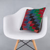 Geometric Multiple Color Kilim Pillow Cover 16x16 7959