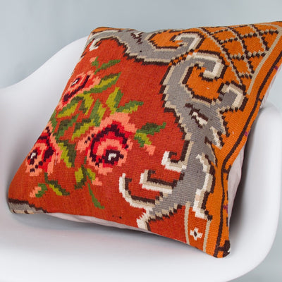 Geometric Multiple Color Kilim Pillow Cover 20x20 8882