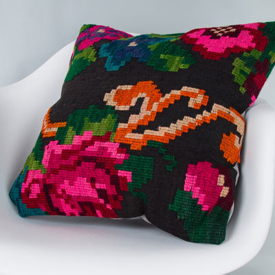 Geometric Multiple Color Kilim Pillow Cover 20x20 9076
