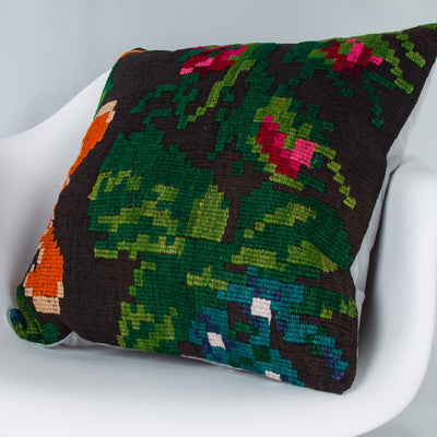Geometric Multiple Color Kilim Pillow Cover 20x20 9082