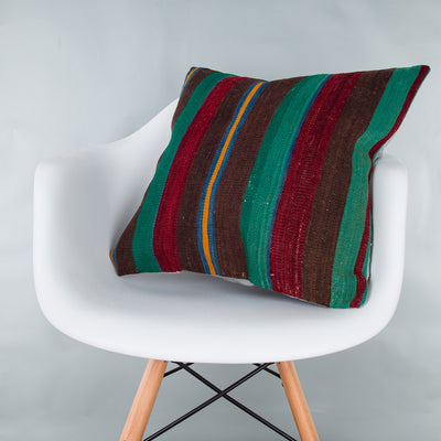 Geometric Multiple Color Kilim Pillow Cover 20x20 9084