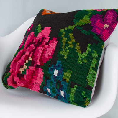 Geometric Multiple Color Kilim Pillow Cover 20x20 9108