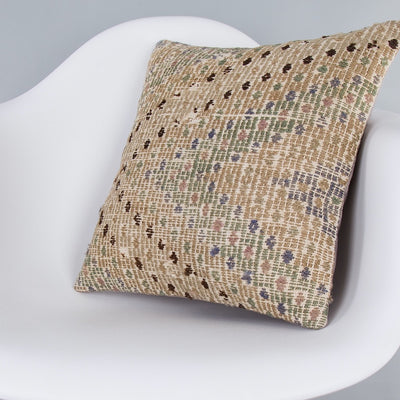 Plain Multiple Color Kilim Pillow Cover 16x16 7321