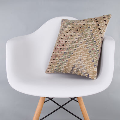 Plain Multiple Color Kilim Pillow Cover 16x16 7344