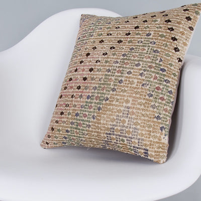 Plain Multiple Color Kilim Pillow Cover 16x16 7344