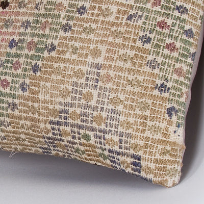 Plain Multiple Color Kilim Pillow Cover 16x16 7344