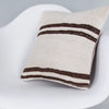 Striped Beige Kilim Pillow Cover 16x16 7288