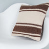 Striped Beige Kilim Pillow Cover 16x16 7715
