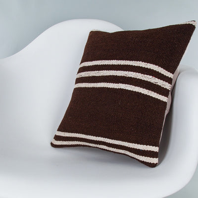Striped Beige Kilim Pillow Cover 16x16 7766