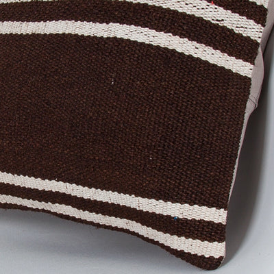 Striped Beige Kilim Pillow Cover 16x16 7766