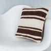 Striped Beige Kilim Pillow Cover 16x16 7769