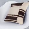 Striped Beige Kilim Pillow Cover 16x16 7814