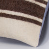 Striped Beige Kilim Pillow Cover 16x16 7833