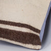 Striped Beige Kilim Pillow Cover 16x16 7835