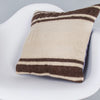 Striped Beige Kilim Pillow Cover 16x16 7837