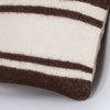 Striped Beige Kilim Pillow Cover 16x16 7870