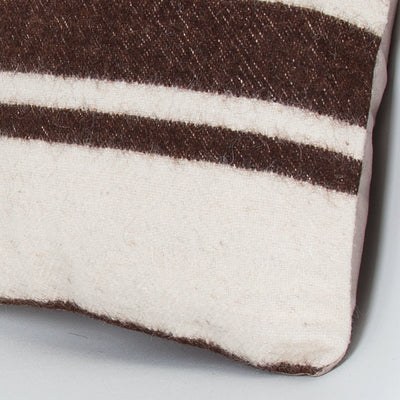 Striped Beige Kilim Pillow Cover 16x16 8022