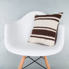 Striped Beige Kilim Pillow Cover 16x16 8025
