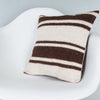 Striped Beige Kilim Pillow Cover 16x16 8025