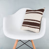 Striped Beige Kilim Pillow Cover 16x16 8028