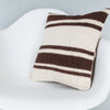 Striped Beige Kilim Pillow Cover 16x16 8028