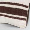 Striped Beige Kilim Pillow Cover 16x16 8028