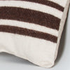 Striped Beige Kilim Pillow Cover 16x16 8029