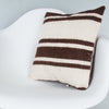 Striped Beige Kilim Pillow Cover 16x16 8030