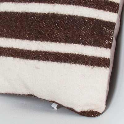 Striped Beige Kilim Pillow Cover 16x16 8030