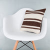 Striped Beige Kilim Pillow Cover 16x16 8044
