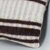 Striped Beige Kilim Pillow Cover 16x16 8064