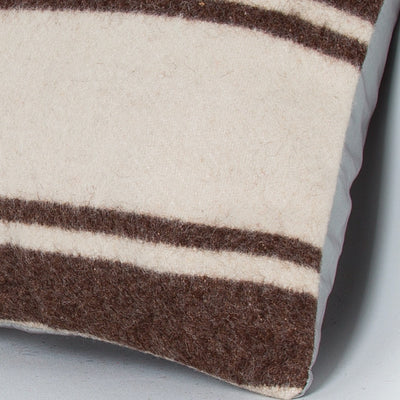 Striped Beige Kilim Pillow Cover 16x16 8066
