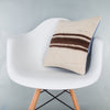 Striped Beige Kilim Pillow Cover 16x16 8070