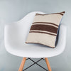 Striped Beige Kilim Pillow Cover 16x16 8071