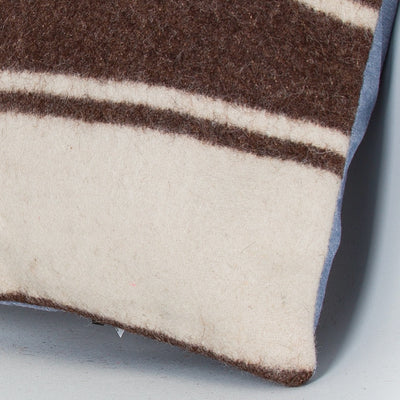 Striped Beige Kilim Pillow Cover 16x16 8071