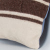 Striped Beige Kilim Pillow Cover 16x16 8073