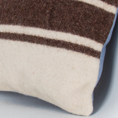 Striped Beige Kilim Pillow Cover 16x16 8073
