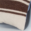 Striped Beige Kilim Pillow Cover 16x16 8074