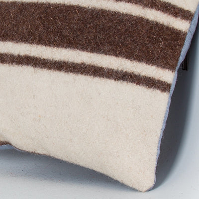 Striped Beige Kilim Pillow Cover 16x16 8076