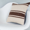 Striped Beige Kilim Pillow Cover 16x16 8077