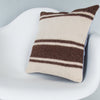Striped Beige Kilim Pillow Cover 16x16 8078