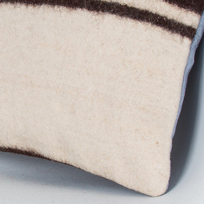 Striped Beige Kilim Pillow Cover 16x16 8079