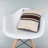 Striped Beige Kilim Pillow Cover 16x16 8089