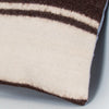 Striped Beige Kilim Pillow Cover 16x16 8089