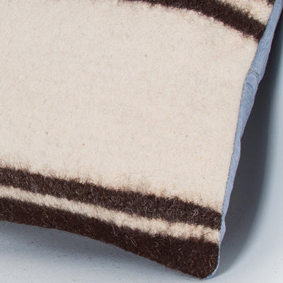 Striped Beige Kilim Pillow Cover 16x16 8090
